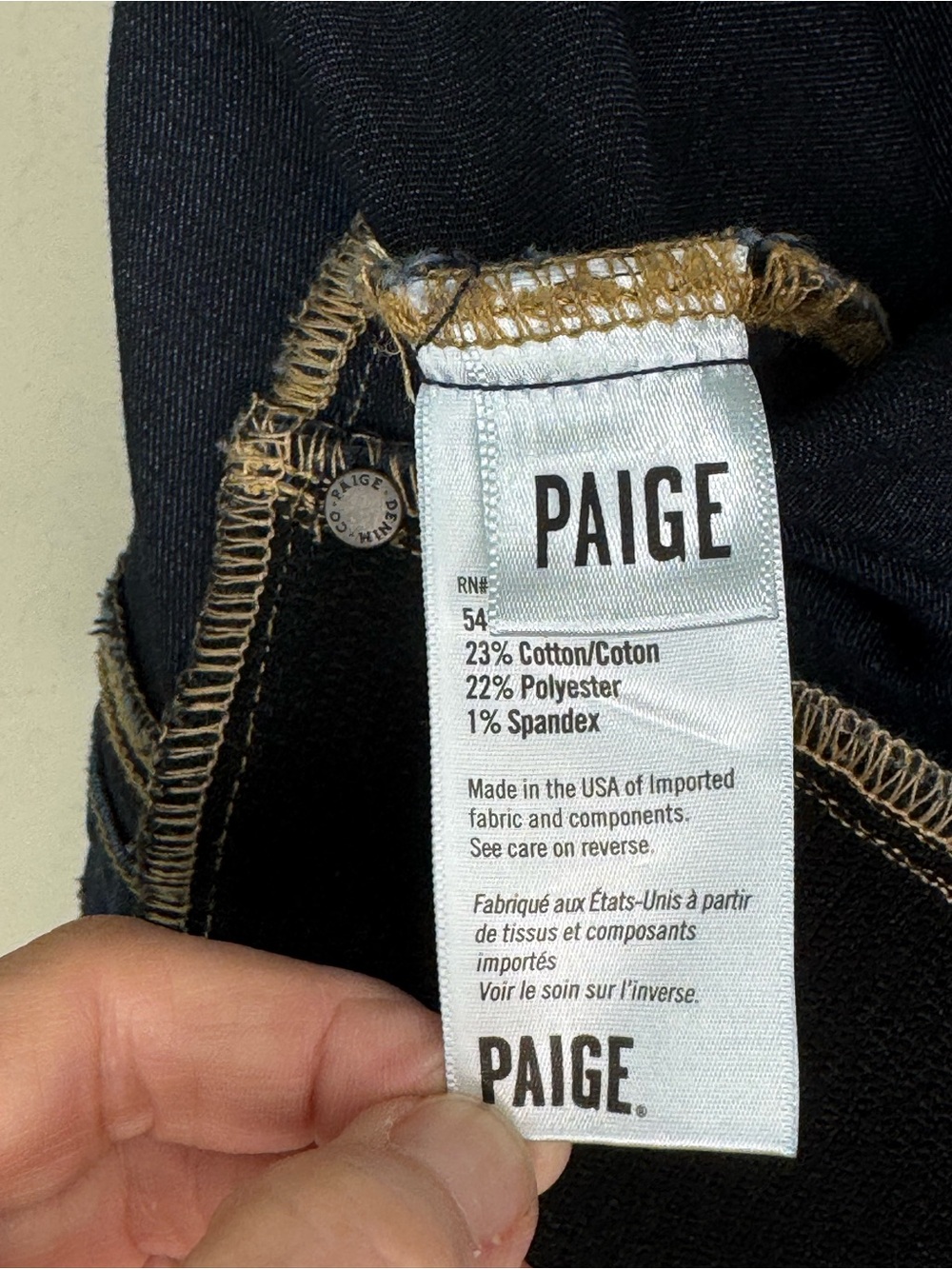 PAIGE Maternity Manhattan Slim Bootcut Jeans “Nottingham” Wash - Picture 10 of 16